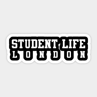 Student Life In London England United Kingdom Sticker